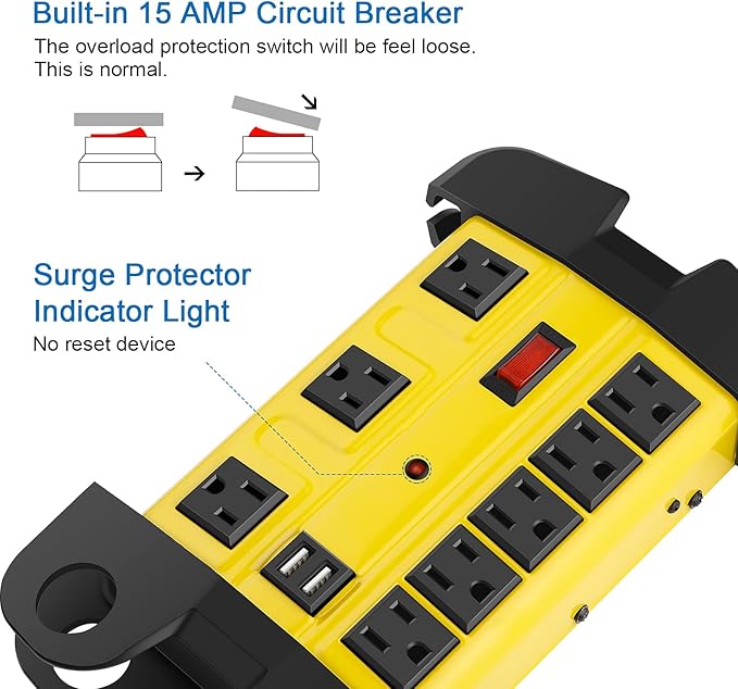 CCCEI Heavy Duty Power Strip - Image 3
