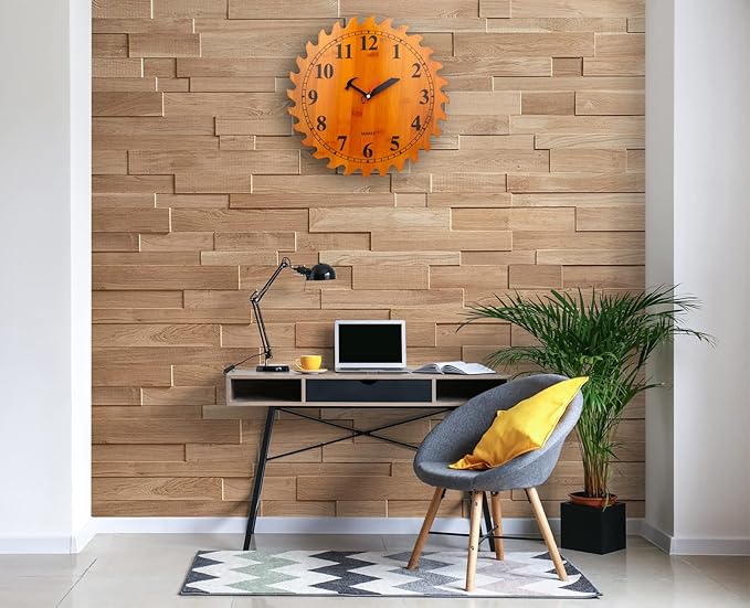 CIGERA 12 Inch Wood Wall Clock - Image 5
