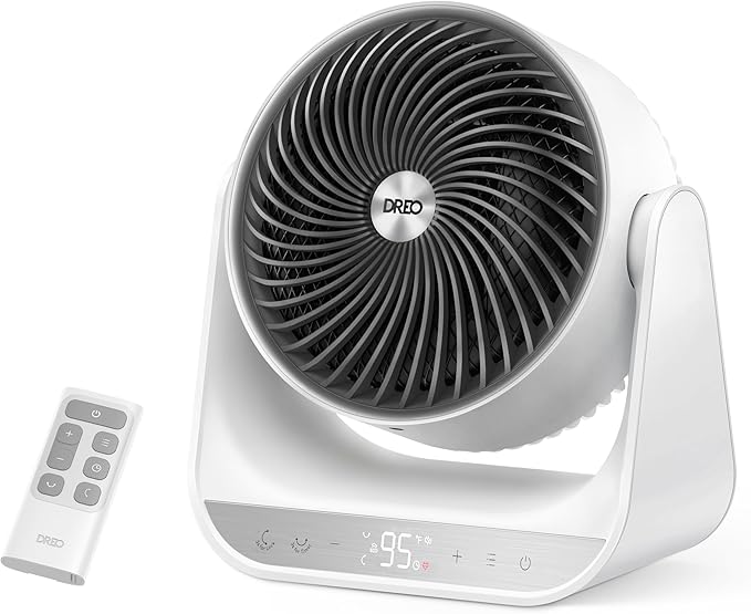 DREO 60° Vertical & 90° Horizontal 3D Oscillating Heating, 12 ft/s Long-Range by DREO