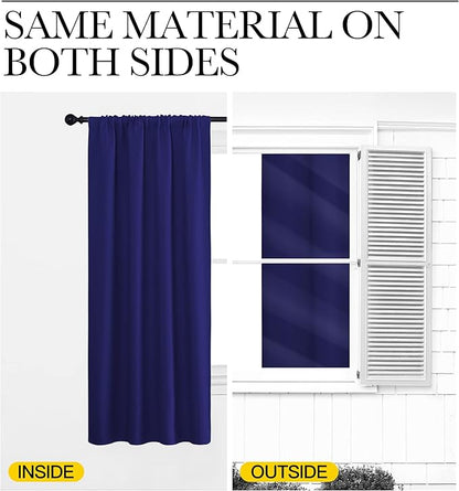 NICETOWN Kitchen Curtains, Short Blackout Curtains & Drapes, Thermal Insulated - Image 5