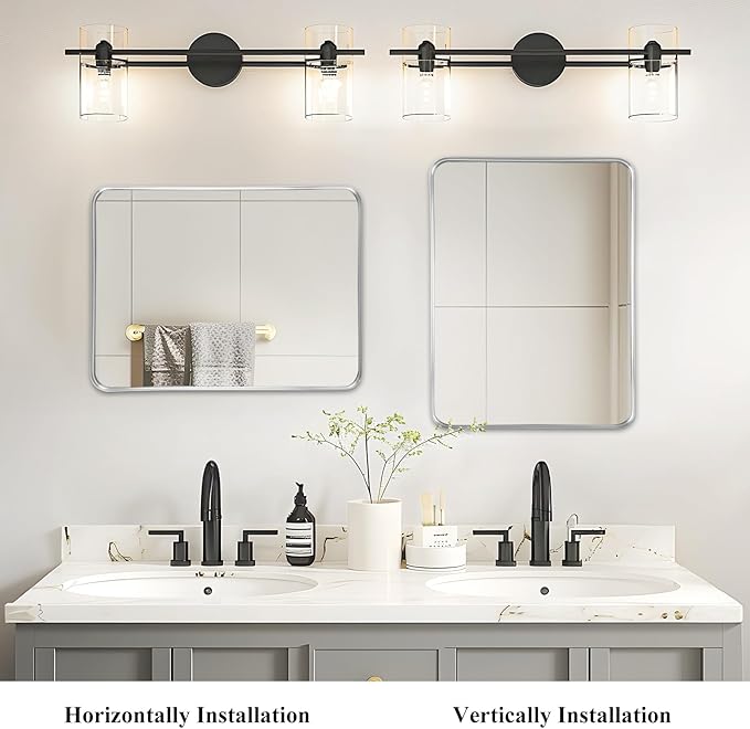 Fabuday Bathroom Mirror Silver Framed - Image 5
