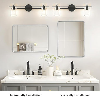 Fabuday Bathroom Mirror Silver Framed - Image 5