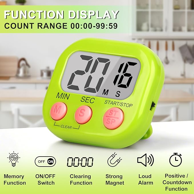 ZILLEEN Classroom Timer for Kids Teachers 2 Pack Digital Timers - Image 2