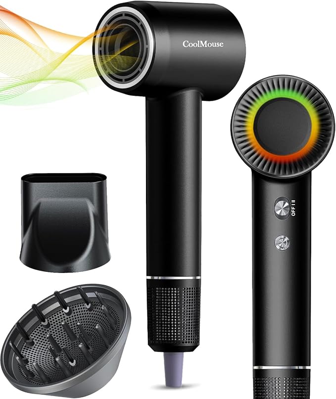 High-Speed Ionic Hair Dryer: 150000 RPM Brushless Motor 500 Millions Negative by Unknown
