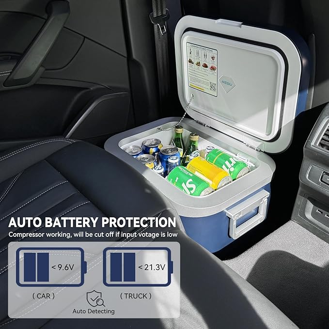 Car Refrigerator, Portable Car Fridge 12V Refrigerator 19 Quart Freezer - Image 4