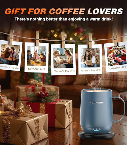 Kepwam Self Heating Coffee Mug T2, 16oz Smart Heated Coffee Mug, 150 Min - Image 7