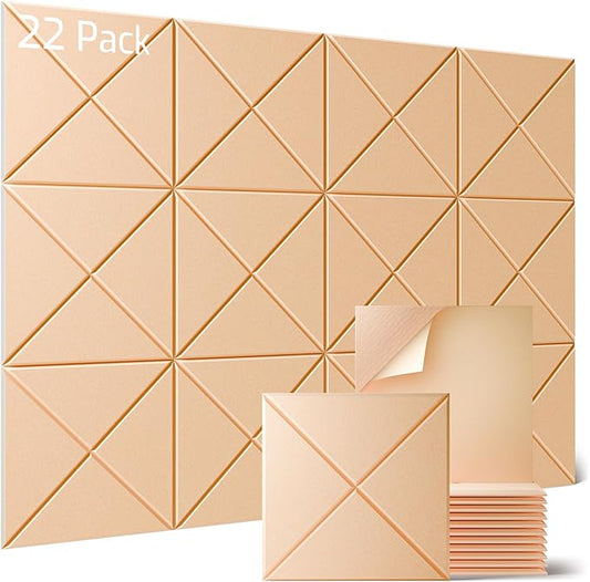 Sonicism 22 Pack X-Lined Acoustic Panels by Sonicism