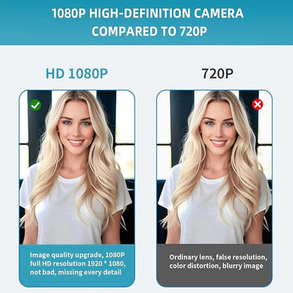 Oivom Webcam with Microphone and Speaker, 1080P Web Camera - Image 2