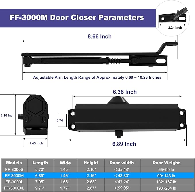 Jayseon Automatic Door Closers Commercial Door Closer - Image 7