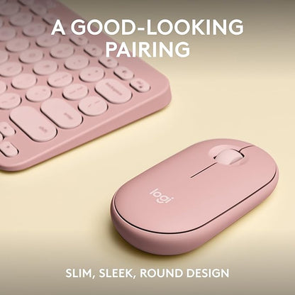 Logitech Pebble 2 Combo, Wireless Keyboard and Mouse, Quiet and Portable - Image 2