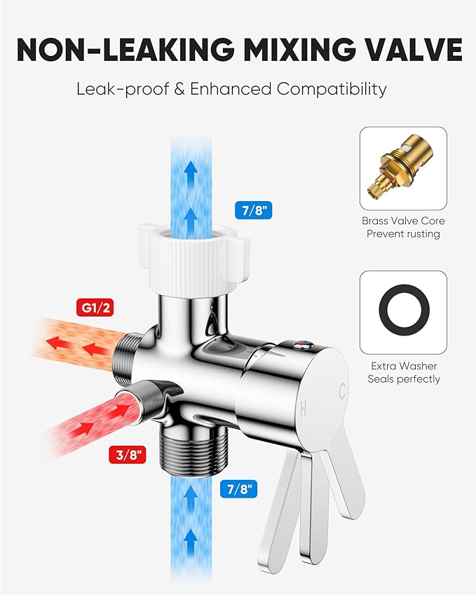 Arofa Hot and Cold Handheld Bidet Sprayer - Image 3