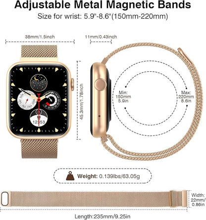 EarlySincere Smart Watches for Women Blood Pressure, 1.9" HD Full Touch Screen - Image 2