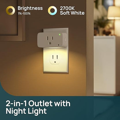 Linkind Matter Smart Plug with LED Night Light, Work with Alexa, Apple Home - Image 4