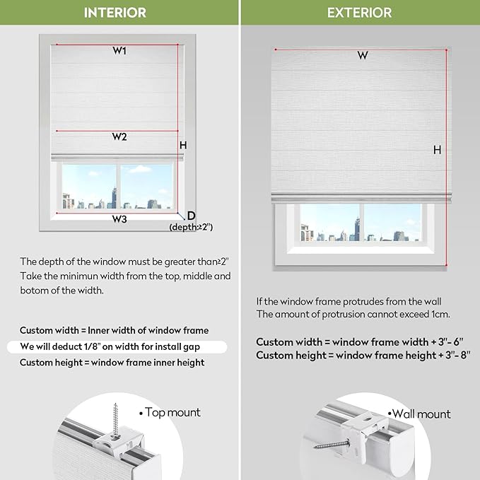 ZSTARR Smart Roman Shades Rechargeable Motorized Blinds - Image 6