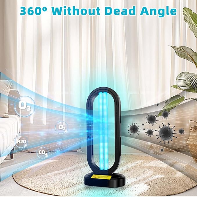 UV Light Sanitizer, 4-Speed Timing and Remote Control UVC Home Disinfection - Image 3