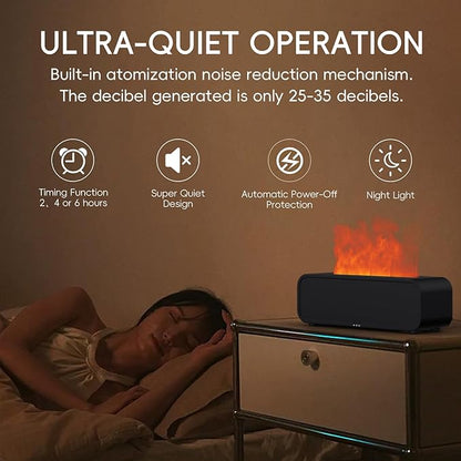 Essential Oil Diffuser, Music Sync Fire Flame Aromatherapy Diffuser, 250ml Cool - Image 4