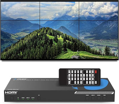 OREI 4K 3x3 Video Wall Controller – HDMI & USB-C Video Wall Processor, 1080p by OREI