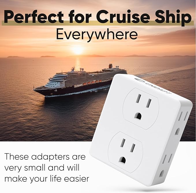 Multi Plug Outlet Splitter, Unidapt Multiple Outlets Extender Adapter - Image 7