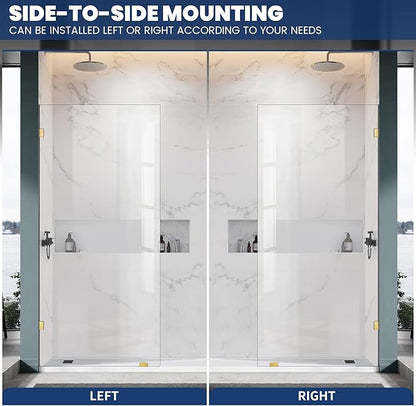Shower Glass Panel 20.5" W×78.75" H, 3/8" Thick Clear Tempered Glass Panel - Image 6