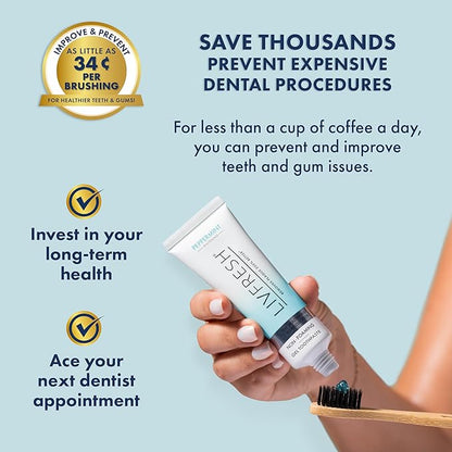LIVFRESH Toothpaste Gel, Clinically Proven to Remove Plaque 250% Better - Image 4