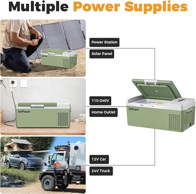 Setpower FC15 Portable 12v Refrigerator, -4℉-68℉ Fast Cooling Car Refrigerator - Image 8