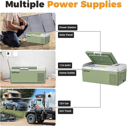 Setpower FC15 Portable 12v Refrigerator, -4℉-68℉ Fast Cooling Car Refrigerator - Image 8