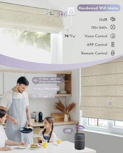 Graywind Smart Roman Shades Compatible - Image 3