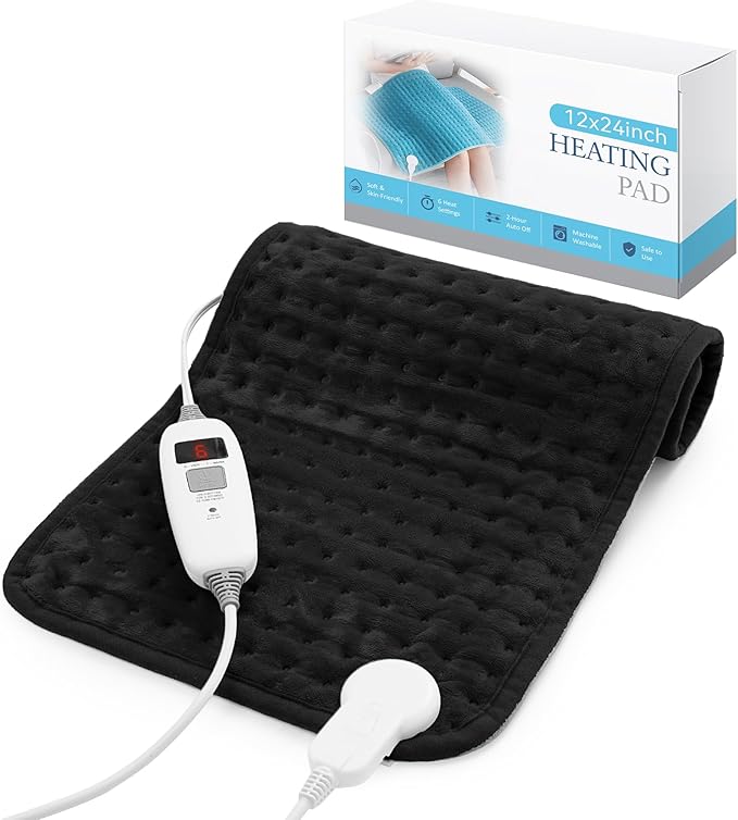 MASVIS Heating Pad for Back Neck Shoulders Body Pain Relief, 2H Auto-Off by MASVIS