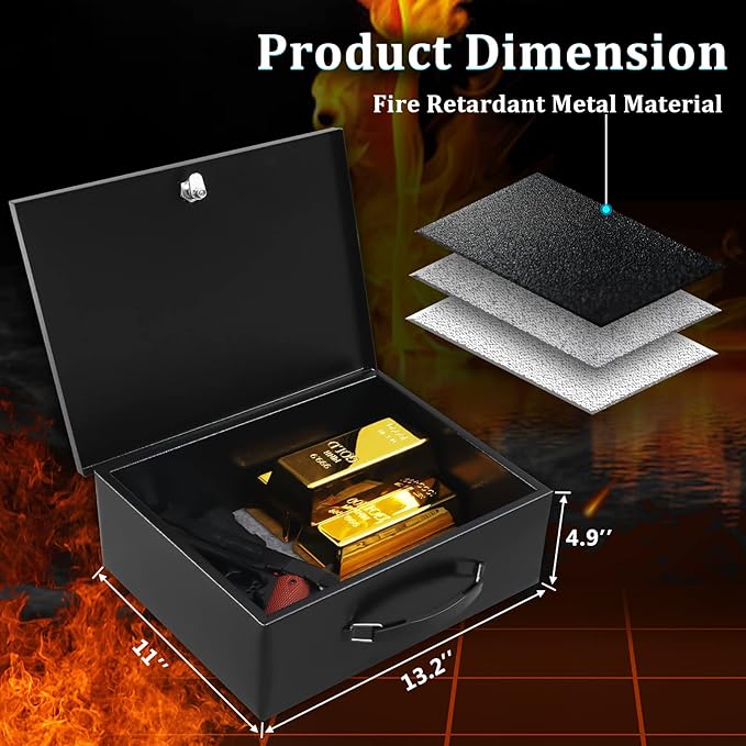 Dalmbox Portable Metal Safe Box - Image 2