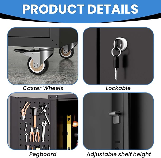 Garage Metal Storage Cabinet - Image 5