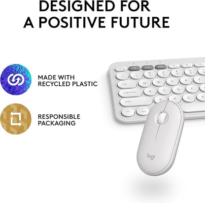 Logitech Pebble 2 Combo for Mac, Wireless Keyboard and Mouse, Quiet and Portable - Image 11