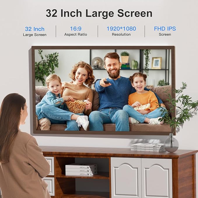 Extra-Large Digital Picture Frame 32"-Wood-Frame - Image 3