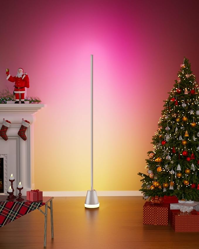 Keepsmile Smart RGB LED Corner Floor Lamp, 172 LEDs Bright Standing Lamps - Image 4