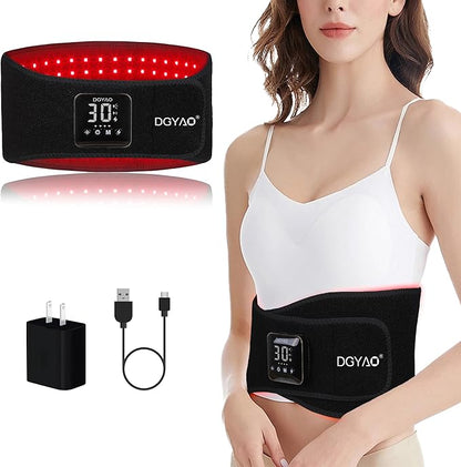 Cordless Rechargeable Red Light Therapy Belt, Wearable Infrared Light Therapy by Dialudon%C2%AE