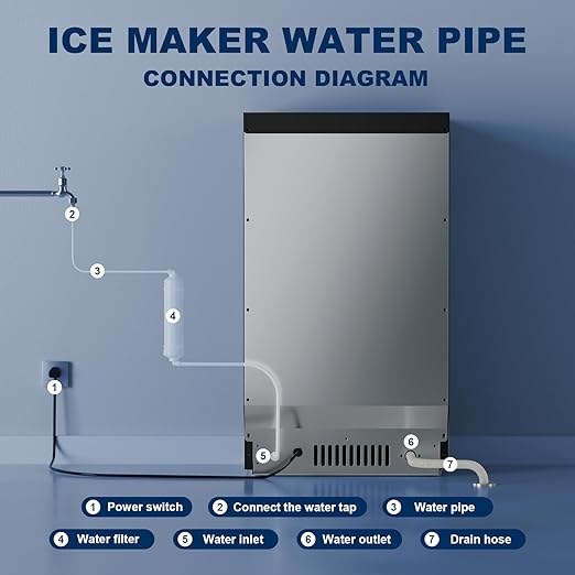 Ice Maker Countertop with Handle, 88lbs Per Day, Auto-Cleaning, Portable Sonic - Image 6