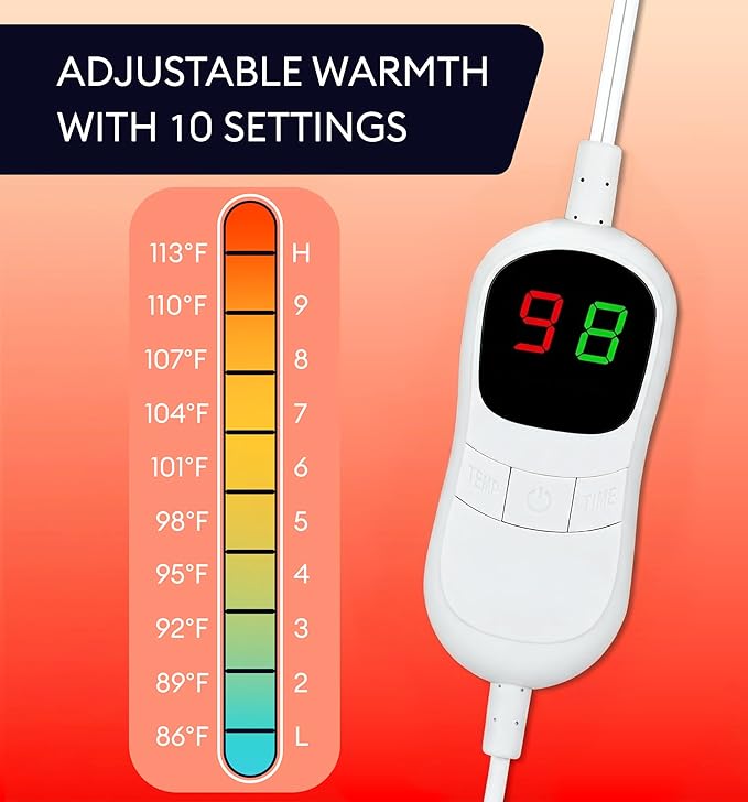 Heated Blanket Electric Throw 50"x60" – Safe Electric Heating Blanket - Image 5