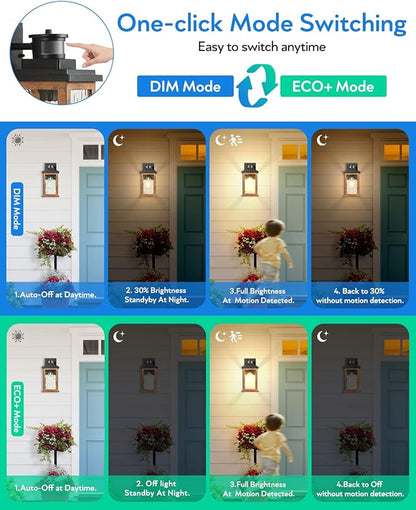VIANIS Motion Sensor Outdoor Lights, Dusk to Dawn Outdoor Lighting - Image 2