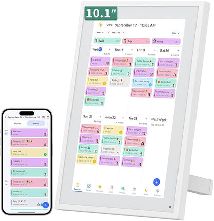 Smart Digital Calendar, 10.1" HD Smart Touch Screen Home Interactive Electron by LiviNGPAi
