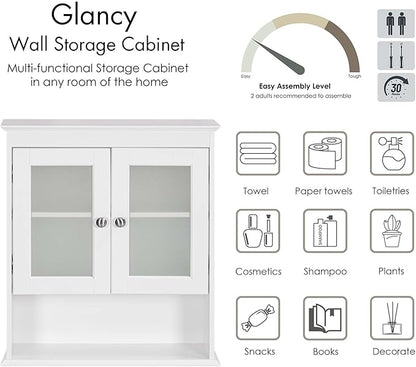 Spirich Bathroom Cabinet Wall Mounted, Medicine Cabinet Organizer - Image 6