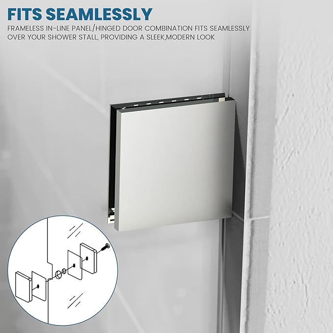Bathroom Shower Glass Door 30 * 62" - Image 3