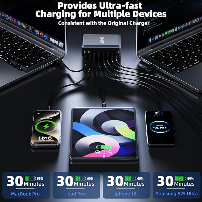 500W Fast Charging 8 Port USB C Charger Block - Image 7