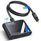 NEWCAER Digital Optical Splitter 1 in 2 Out, SPDIF Toslink Digital Optical by NEWCARE