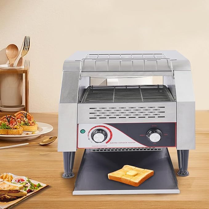 Commercial Toaster, 300 Slices/Hour, Conveyor Toaster Commercial, 1900W - Image 4