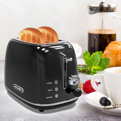 Toaster 2 slice, Retro Stainless Steel Toaster - Image 8