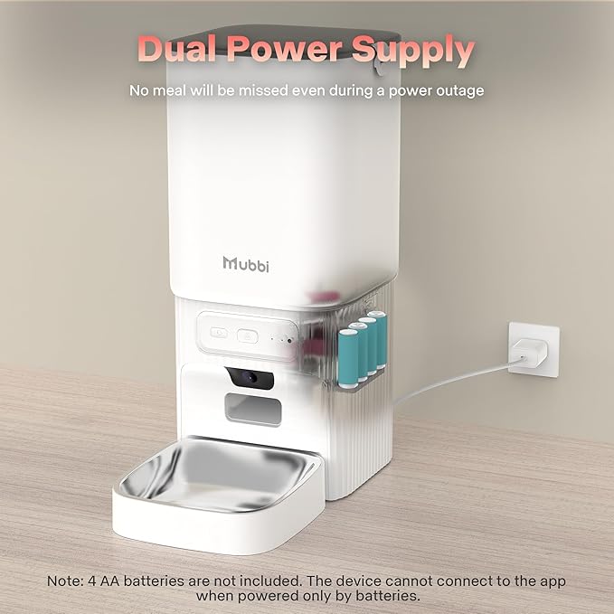Automatic Cat Feeder with Camera, 5G WiFi Automatic Dog Feeder, 7L Cat Food - Image 7