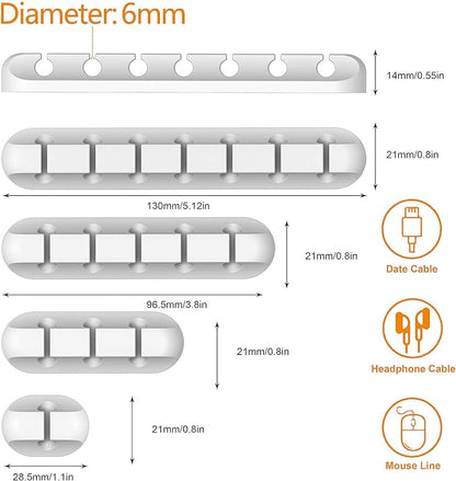 Cord Holder Cable Organizer Clips – Self Adhesive Cord Organizer - Image 4