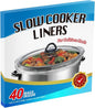40×Slow Cooker Liners, Large pot Liner Disposable Cooking Bags, Fit 3QT to 8QT by Kiginhans