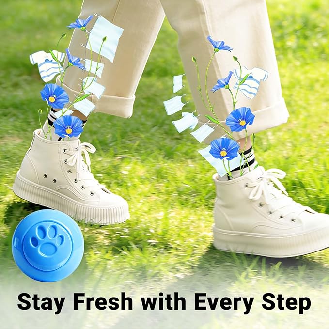 STRN Sneaker Deodorizer Balls 8 Packs Linen Scent Shoe Odor Elimination - Image 5