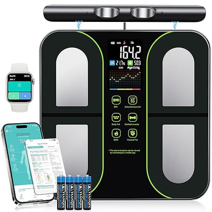 Digital Scales for Body Weight, 8-Electrode Smart Bathroom Weight Scale by Letron