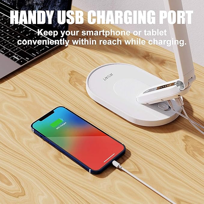 JKSWT Desk Lamp, for Eye Care, Dimmable Table Lamp - Image 6
